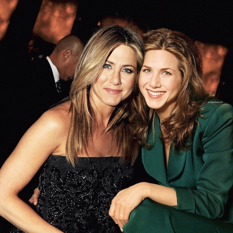 Celebrities Photoshopped Next to Their Younger Selves